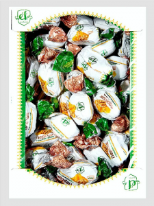 Конфеты ПЕРСИК с грецким орехом глазированные 1кг