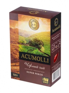Чай АКУМОЛЛИ 100гр черный  SUPER PEKOE *48