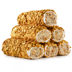 Лукум сарма с миндалем в мин.крошке (SARMA - GOLD PİRİNÇ BADEMLİ SÜTLÜ BADEM DOLGULU D812) *2,5кг