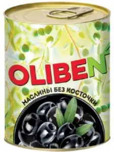 Маслины без кости ж/б 290мл*12 OLIBEN