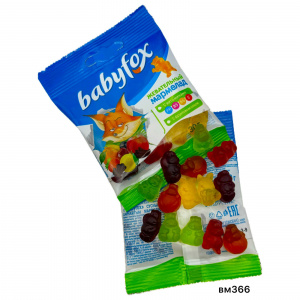 Жев.Марм babyfox бегемоты 30г*90