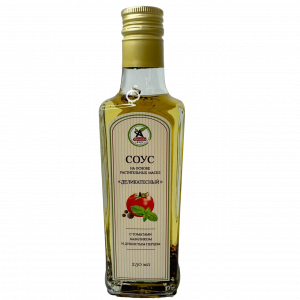 Соус "Деликатесный" на основе растительного масла  с томатами, базиликом и душистым перцем. 250мл/12