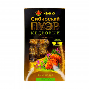 Плиточный чай Кедровый, плитка 96 гр