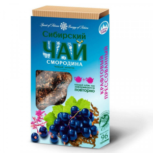 Плиточный чай Смородиновый, плитка 96 гр*12