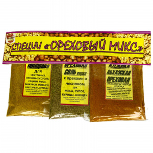 ВОВ Лента № 38/1 Б Ореховый микс, ZIP-LOCK, 150 г, 1/30 шт (кавказск,орех. соль"красн.",орех-чесн)