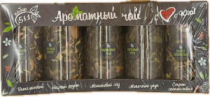 Подарочный набор специй в бутылочках 6в1ЧЕРНЫЙ 180гр*60шт в уп (арт.773)