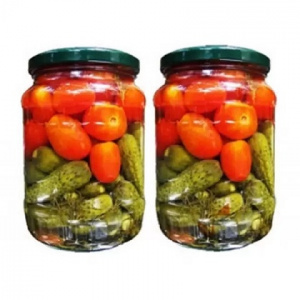 Ассорти соленье (ПОМИДОРЫ.ОГУРЦЫ) 1л