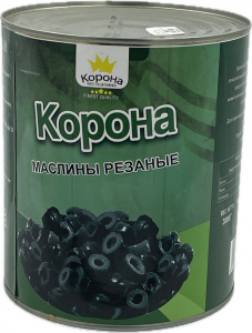 Маслины КОРОНА резанные ГИГАНТ 3КГ