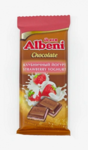 Шоколад Ulker KZ "Albeni" клубничный йогурт 85 гр 1/15