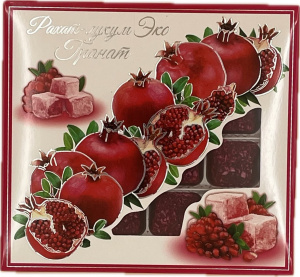 Подарочный набор рахат-лукума эко ГРАНАТ 320гр*21шт в уп.(арт.466)