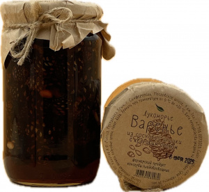 Варенье ЭКО Крым Сосновая шишка с кедром и без ПРЕМИУМ 350мл упак*24шт