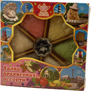 Арахисовая халва ассорти "Аппетит востока"(роз) 300гр кор*20шт