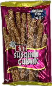 ЕТИ палочки с жареным кунжутом 56г/17шт