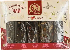 Подарочный набор чая 5в1 КРАСНЫЙ 120гр*30шт(арт.433)