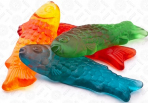 Жев.мармелад "Haribo" 1 кг Рыбки бол. 1/6 (пакет)