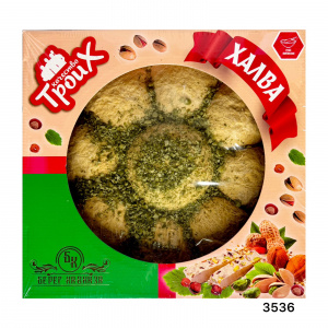 Халва арахисовая с фисташкой (поднос НК) 3кг