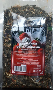 Чай Клубника со сливками 1000гр*8 м/у Джанфуд