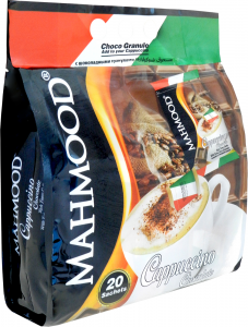 Кофе "Mahmood" Cappuccino ШОКОЛАД  (20шт х 25 гр) 1/12