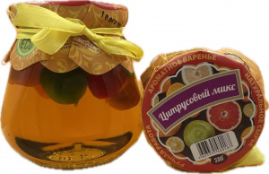 Варенье ЭКО Крым Цитрусовый микс 330г упак*24шт