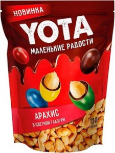 Драже Арахис в цветной глазури 150г YOTA