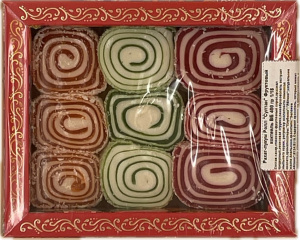 Рахат-лукум Ролл "Султан" Фруктовый коктейль ВБ 400 гр 1/18