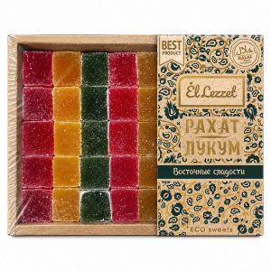 Рахат-лукум El Lezzet фруктовое ассорти, 700 г упак*24шт