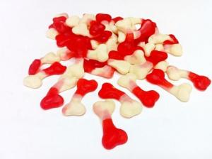 Жев.мармелад "Haribo" 1 кг Косточки мал. 1/6 (пакет)