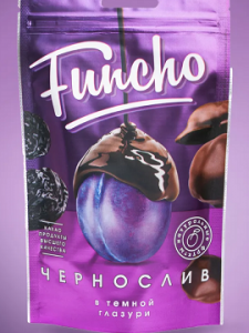 Funcho 100 г Чернослив в темной кондитерской глазури 1/18
