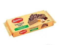 Торт ваф. глазир. Яшкино ореховый 250 гр*16