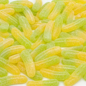 Мармелад жев.Банан желто зеленый кислый 1000г Ravazzi