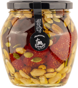 КРАСОТА premium Десерт из орехов, семян и цукатов в меду 0,670 кг*12 шт)