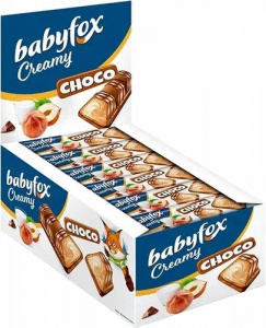 Вафельный батончик Baby Fox Creamy Choco 23г*24