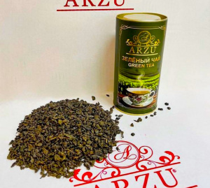 Чай в тубе Зелёный чай GREEN TEA 100гр*12 Арзу