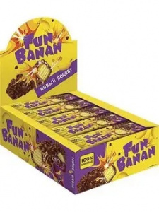 Батончик вафли FunBanan 35г*15*60
