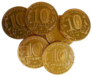 Конфеты камушки МОНЕТКИ 1кг*10