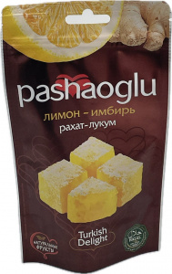 Рахат-Лукум "Pashaoglu" 150 гр лимон-имбирь 1/15