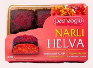 Халва арахисовая со вкусом граната в кондитерской глазури "Pashaoglu" 250 г 1/12