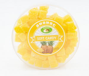 Сладкие кубики АНАНАС тарелка 360 г  упак*24