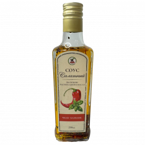 Соус "Деликатесный" на основе растительного масла с перцем чили,фенхелем и базиликом  250мл/12