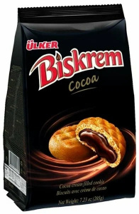 Печенье Ulker "Biskrem" с шоколадной начинкой 200 гр 1/12