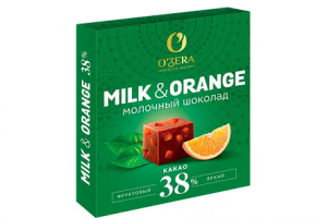 Шоколад OZera Milk & Orange 90г