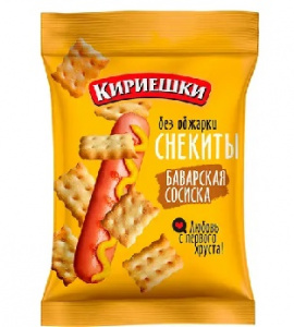 Крекер Кириешки Снекиты 60г Баварская сосиска