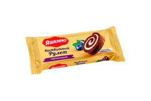 Рул.биск. Яшкино Черничный 200г/14