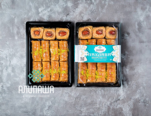 "Пахлава Бурма" с грецким орехом и миндалем начинке (400 гр)