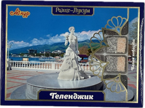 Рахат-лукум Подарочный с магнитом "Геленджик Белая невеста"синий 350 гр /Айнур Восток