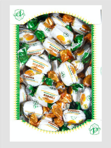 Конфеты КУРАГА с грецким орехом глазированные 1кг