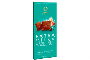 Шоколад O"Zera Extra milk & Hazelnut 90г молочный