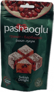 Рахат-Лукум "Pashaoglu" 150 гр гранат-барбарис 1/15