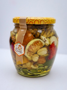 Цветочный мед 550мл++ орехово-фруктовое асорти 580г*12шт