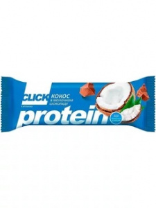 Батончик Click кокос и протеин 40г